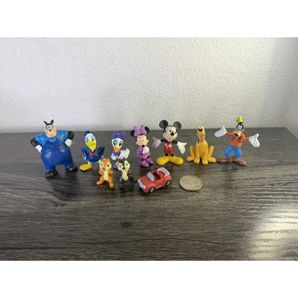 Vintage Disney PVC Figure Collectible Toy Cake Topper Lot Of 10